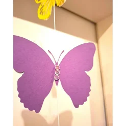 Personalisierbare 3D Schmetterline Girlande mit Wunschfarbe