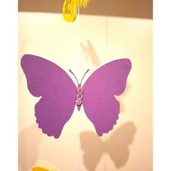 Personalisierbare 3D Schmetterline Girlande mit Wunschfarbe