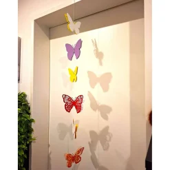 Personalisierbare 3D Schmetterline Girlande mit Wunschfarbe