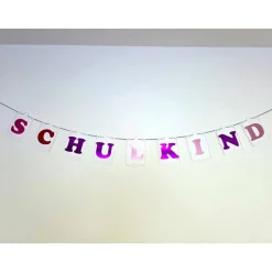 Personalisierbare Schulkind Girlande/ Endlich Schulkind/ Einschulung Deko