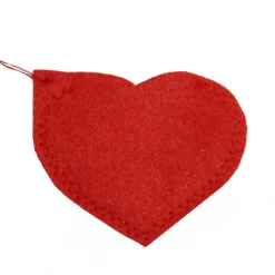 Personalisierbarer Filzherz Geschenkanhänger zur Hochzeit – Individuelle Geschenkverpackung aus Filz