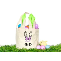 Personalisierbares Bügelbild mit Namen & Hasenohren // Perfekt zum Osterbasteln mit Kindern