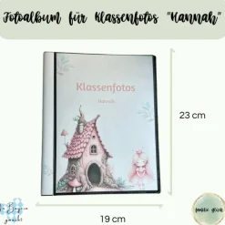 personalisierbares Fotoalbum zur Aufbewahrung von Klassenfotos im Kunststoff Hardcover, mit 20 dokumentenechten Folien