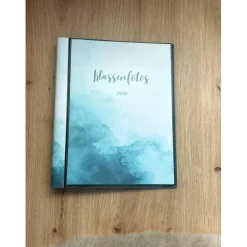 personalisierbares Fotoalbum zur Aufbewahrung von Klassenfotos im Kunststoff Hardcover, mit 20 dokumentenechten Folien