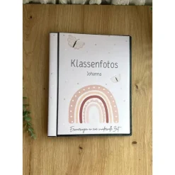 personalisierbares Fotoalbum zur Aufbewahrung von Klassenfotos im Kunststoff Hardcover, mit 20 dokumentenechten Folien