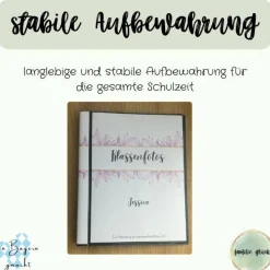 personalisierbares Fotoalbum zur Aufbewahrung von Klassenfotos im Kunststoff Hardcover, mit 20 dokumentenechten Folien