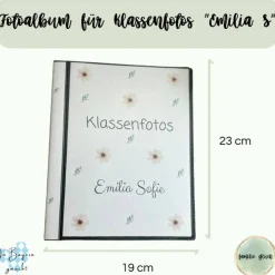 personalisierbares Fotoalbum zur Aufbewahrung von Klassenfotos im Kunststoff Hardcover, mit 20 dokumentenechten Folien