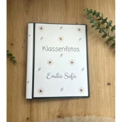 personalisierbares Fotoalbum zur Aufbewahrung von Klassenfotos im Kunststoff Hardcover, mit 20 dokumentenechten Folien
