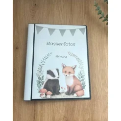 personalisierbares Fotoalbum zur Aufbewahrung von Klassenfotos im Kunststoff Hardcover, mit 20 dokumentenechten Folien