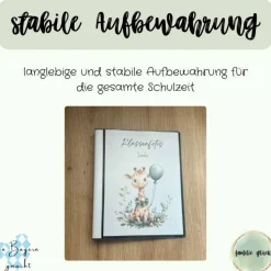 personalisierbares Fotoalbum zur Aufbewahrung von Klassenfotos im Kunststoff Hardcover, mit 20 dokumentenechten Folien