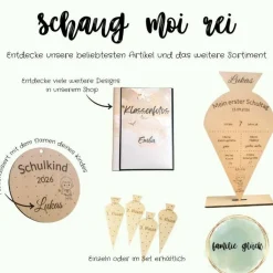 personalisierbares Fotoalbum zur Aufbewahrung von Klassenfotos im Kunststoff Hardcover, mit 20 dokumentenechten Folien