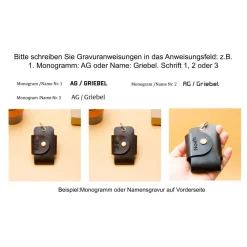 Personalisierbares Schlüssel Etui Auto Leder mit Gravur – Handgefertigte Schlüsseltasche, Geschenkidee