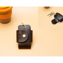 Personalisierbares Schlüssel Etui Auto Leder mit Gravur – Handgefertigte Schlüsseltasche, Geschenkidee