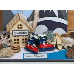 Personalisierbares Ski Geldgeschenk Gutschein 3D Karte Männer Geschenk Ruhestand Geld verschenken, Kleinigkeiten von NB