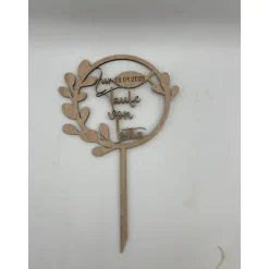 personalisiert  cake topper, tortenstecker cake topper taufe holz