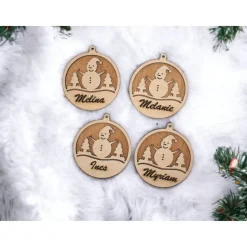 Personalisiert Weihnachtsdeko l weihnachtsdeko holz baum / weihnachtsschmuck /weihnachtsbaumkugeln l weihnachtsdeko holz