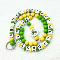 Personalisierte ABC -und Rechenkette Schulstart Einschulung  Geschenk für Erstklässler