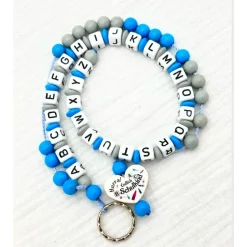 Personalisierte ABC -und Rechenkette Schulstart Einschulung  Geschenk für Erstklässler