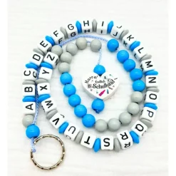 Personalisierte ABC -und Rechenkette Schulstart Einschulung  Geschenk für Erstklässler