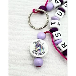 Personalisierte ABC -und Rechenkette Schulstart Einschulung  Geschenk für Erstklässler