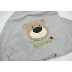 Personalisierte Babydecke mit Teddy Wunschname - Kindergartendecken - Wunschdecke - Kinderdecke _ Schmusedecke mit Namen