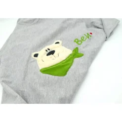 Personalisierte Babydecke Eisbär Teddy mit Wunschnamen - Kuscheldecke mit Namen Schmusedecke