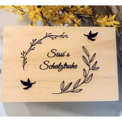Personalisierte Box/ Geschenkebox/ Holzbox für verschiedene Anlässe wie Hochzeit, Geburtstag, Taufe, Weihnachten