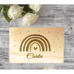 Personalisierte Box/ Regenbogen Geschenkebox für verschiedene Anlässe wie Hochzeit, Geburtstag, Taufe, Weihnac