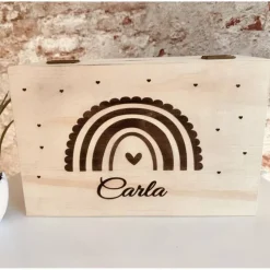 Personalisierte Box/ Regenbogen Geschenkebox für verschiedene Anlässe wie Hochzeit, Geburtstag, Taufe, Weihnac