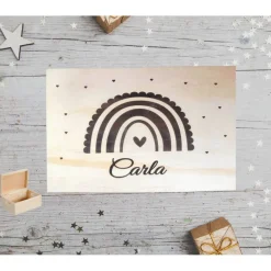 Personalisierte Box/ Regenbogen Geschenkebox für verschiedene Anlässe wie Hochzeit, Geburtstag, Taufe, Weihnac