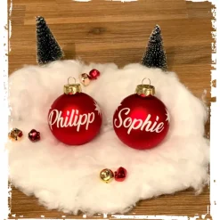 Personalisierte Christbaumkugel aus Glas!