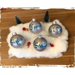 Personalisierte Christbaumkugel aus Glas!