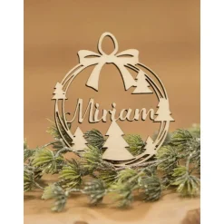 Personalisierte Christbaumkugeln / Weihnachtskugeln aus Holz / Weihnachtsgeschenk / Weihnachtsbaumschmuck