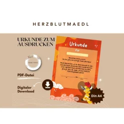 Personalisierte Feuerwehr Urkunde für Feuerwehrparty in A4 - Ideales Geburtstags-Mitgebsel als Download