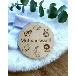 Personalisierte Geburtsanzeige Baby – Einzigartige Geschenkidee zur Geburt mit Namen & Geburtsdaten Namensschild Babyzim