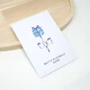 Personalisierte Geburtstagskarte mit Name und Alter | blauer, eckiger Cakepop Aquarell | mit Briefumschlag