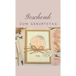 Personalisierte Geldgeschenk Geschenkbox zum 20. Geburtstag – Geschenkidee mit Namen & Glückwunschkarte