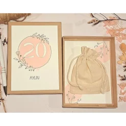 Personalisierte Geldgeschenk Geschenkbox zum 20. Geburtstag – Geschenkidee mit Namen & Glückwunschkarte