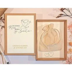 Personalisierte Geldgeschenkbox zur Hochzeit – Geschenkbox für Reiseliebhaber & Ehejubiläum