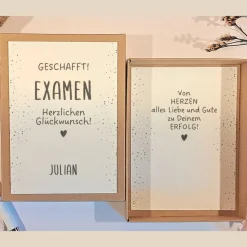 Personalisierte Geschenkbox zum Examen– Geldgeschenk zum bestandenen Abschluss