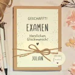 Personalisierte Geschenkbox zum Examen– Geldgeschenk zum bestandenen Abschluss
