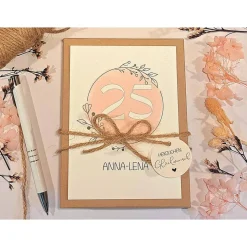 Personalisierte Geschenkbox zum 25. Geburtstag – Geldgeschenk stilvoll verpacken