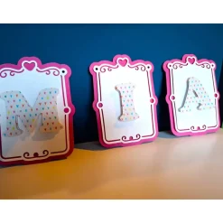 Personalisierte Girlande/Kinderzimmer Dekoration/Taufe/Geburtstag/Kommunion