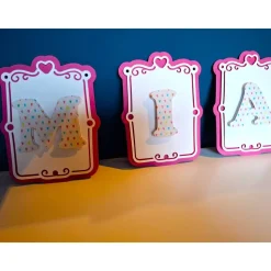 Personalisierte Girlande/Kinderzimmer Dekoration/Taufe/Geburtstag/Kommunion