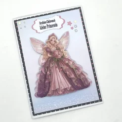 Personalisierte Glückwunschkarte Prinzessin – Handgefertigte Karte zum Kindergeburtstag für Mädchen