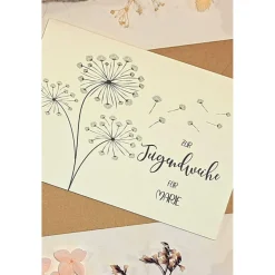 Personalisierte Glückwunschkarte zur Jugendweihe mit Name | Karte & Umschlag