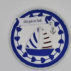 Personalisierte Gutscheinverpackung aus Metall, handgefertigt, Geschenk zur Taufe ,Geburt Kommunion-