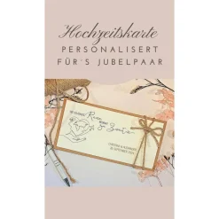 Personalisierte Hochzeitskarte für Reiseliebhaber – Geldgeschenk & Gutschein stilvoll verpacken
