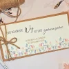 Personalisierte Hochzeitskarte Sommerhochzeit – Florales Design mit Geldfach & Spruch