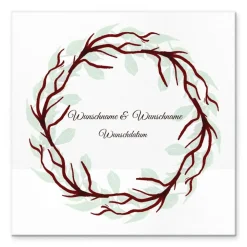 Personalisierte Hochzeitsgästebuch Leinwand – Wedding Tree Fingerabdruck – Geschenk für Brautpaar & originelle Hochzeits